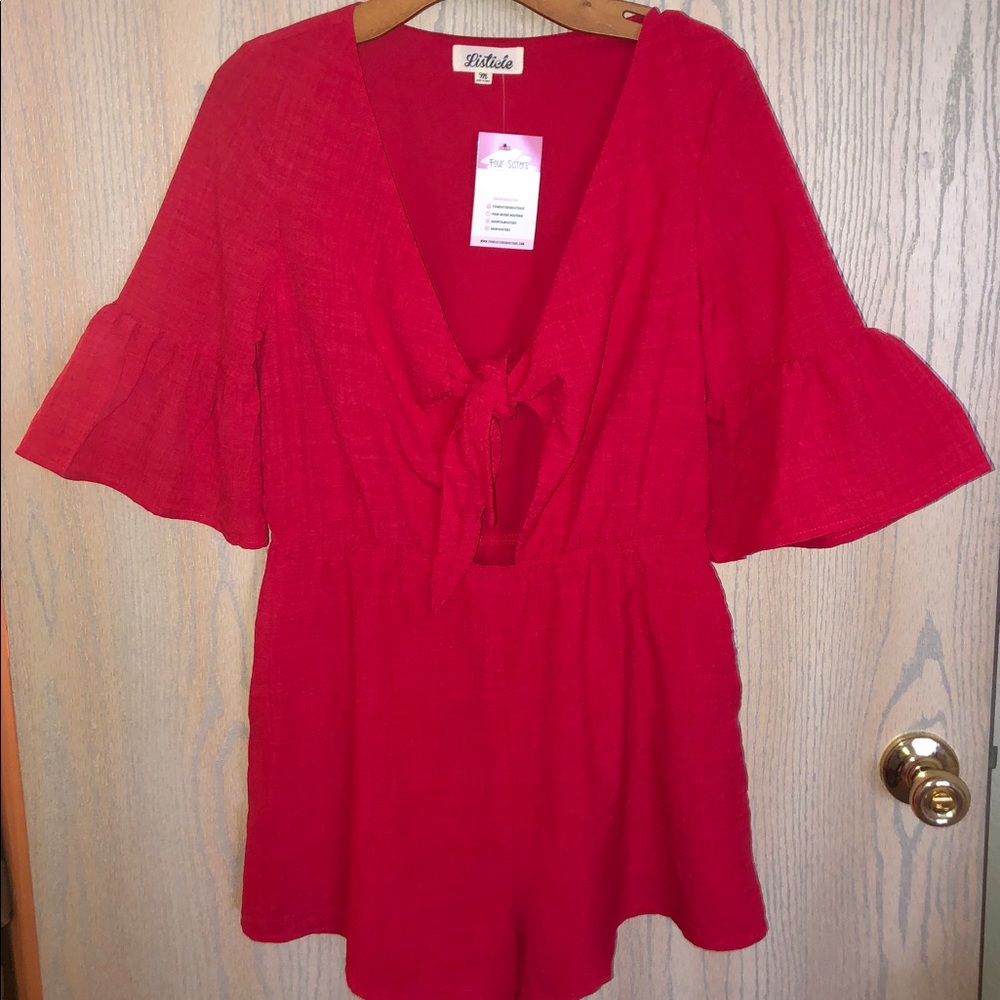 Tie up romper